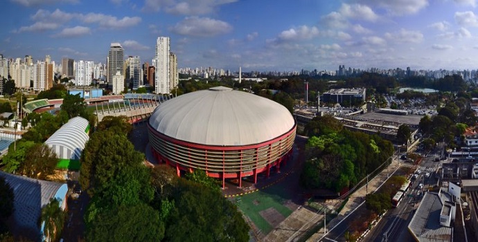 Sao Paulo, Brazil - Ibirapuera district panoramic view